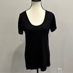 Classic Black Scoop Neck T-Shirt